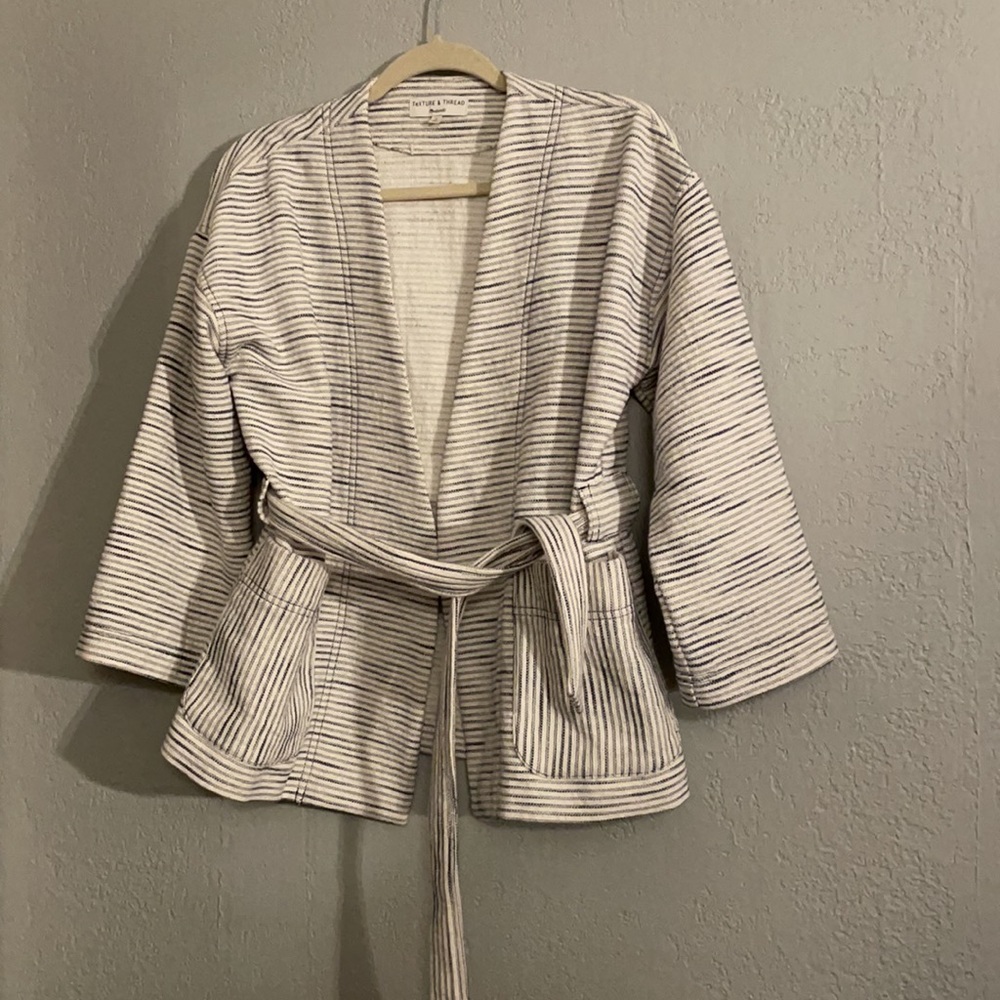 Madewell Texture & Thread Knit Wrap Jacket - Picture 3 of 11